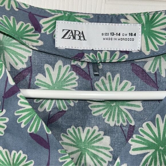 Zara Girls Kids Long-sleeve Floral Print Blue & Purple
Top/Blouse(Size 13-14) - Picture 7 of 8
